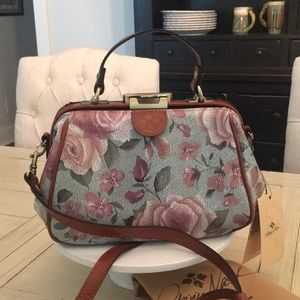 Patricia Nash crackled rose Grachi satchel
